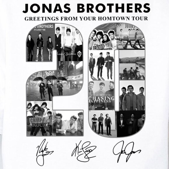 Jonas Brothers Tour Shirt, Greetings From Your Hometown Tour, JB Tour 2025 79 - Picture 3 of 7
